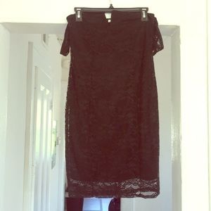 Black lace dress